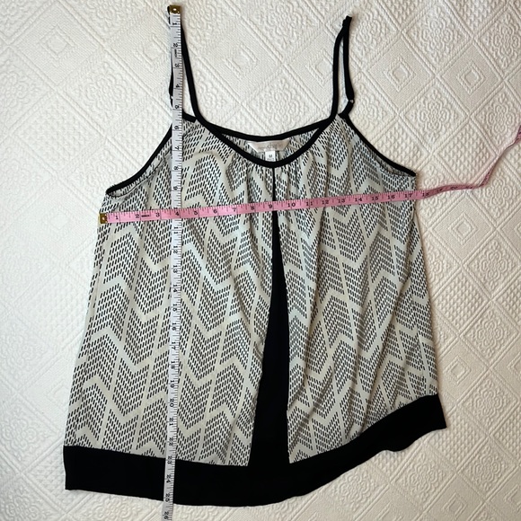 Charming Charlie Medium Cream/Black Spaghetti Strap Sheer Blouse - Picture 12 of 12